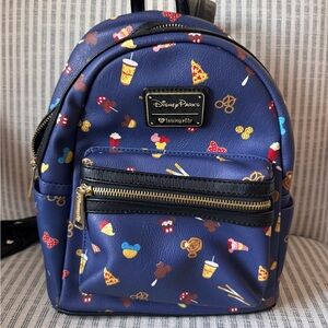 Disney Parks Blue Patterned Kids Backpack